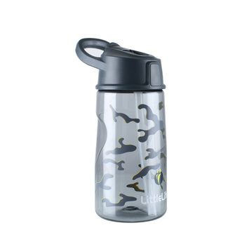 Vaikiška gertuvė LittleLife Kids Flip-Top Water Bottle, 550 ml. (Camo)
