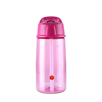 Vaikiška tritano gertuvė LittleLife Kids Flip-Top Water Bottle, 550 ml. (rožinė)
