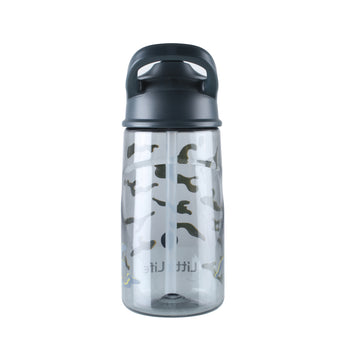 Vaikiška gertuvė LittleLife Kids Flip-Top Water Bottle, 550 ml. (Camo)